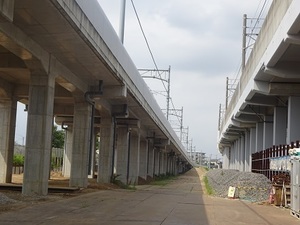 立体交差事業2020年8月18日 地元の駅