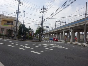 立体交差事業2020年8月18日 地元の駅